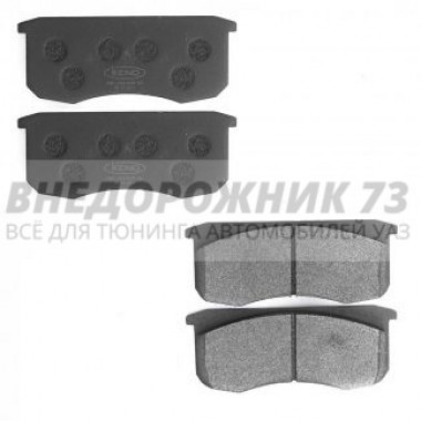 Колодки тормозные дисковые УАЗ (к-т 4 шт.) KNU-3501090-61