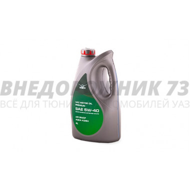 Масло моторное УАЗ MOTOR OIL PREMIUM 5W-40, синтетика, НК 4л