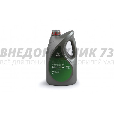 Масло моторное УАЗ "Motor Oil" 10w-40 (полусинтетика, API SL/CF) 4 литра